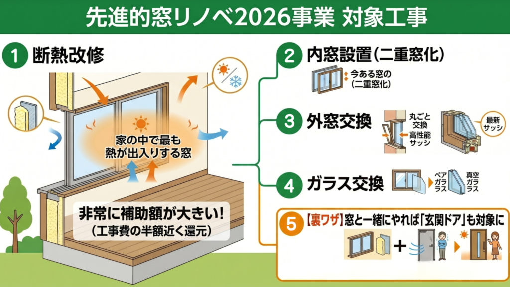 先進的窓リノベ2026事業の対象工事