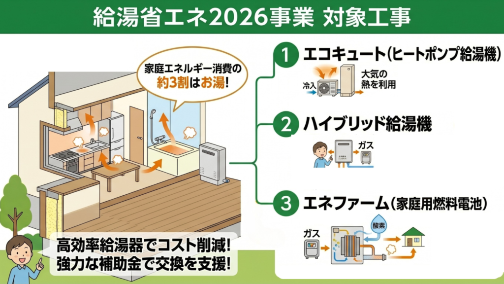 給湯省エネ2026事業の対象工事