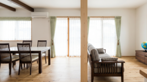 使わない和室をリビングと一体化して大きな部屋に