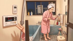 お風呂に入れない、洗い物が水になる不便さ