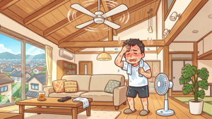 屋根からの熱がこもりやすく夏は暑くなる