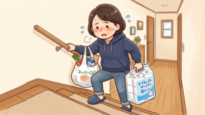 毎日の買い物やゴミ出しは階段の上り下りの負担になる